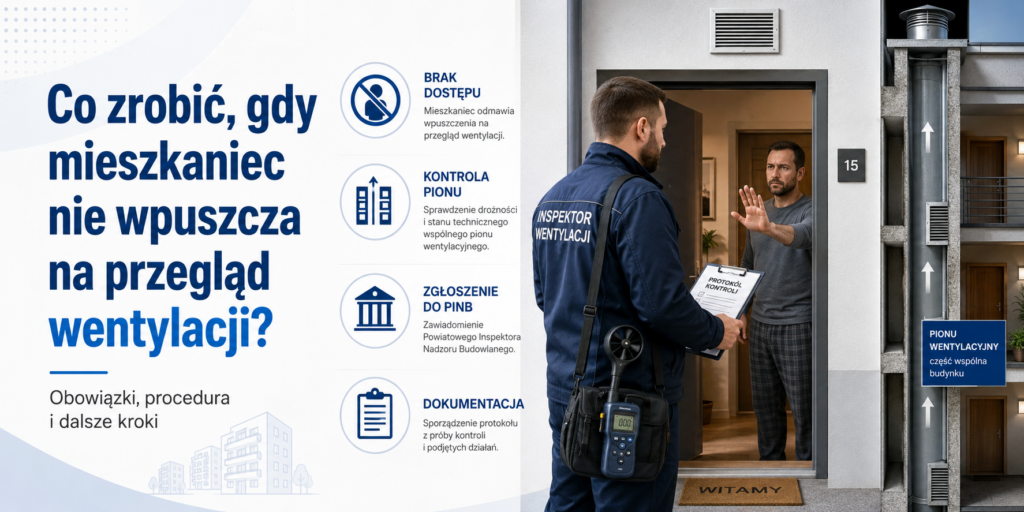 Co zrobić, gdy mieszkaniec nie wpuszcza na przegląd wentylacji?