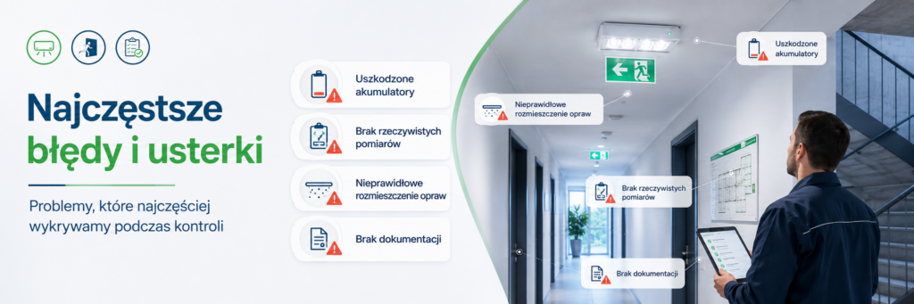Przegląd oświetlenia awaryjnego i ewakuacyjnego – obowiązki zarządcy budynku