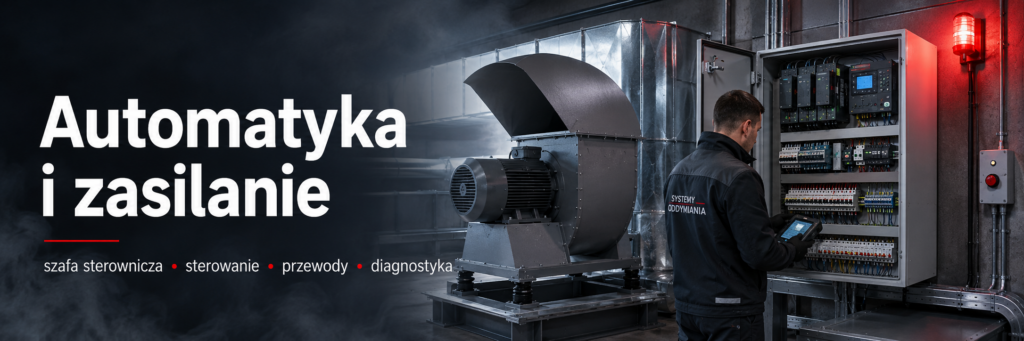 Automatyka i zasilanie systemu oddymiania podczas przeglądu technicznego