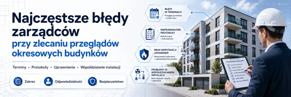 Najczęstsze błędy zarządców przy zlecaniu przeglądów technicznych budynku