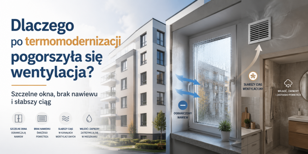 Dlaczego po termomodernizacji pogorszyła się wentylacja w mieszkaniach?