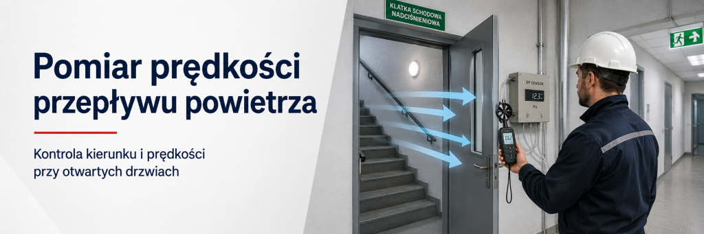 pomiar prędkości przpeływu drzwi