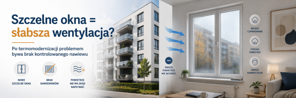 szczelne okna wentylacja