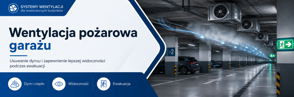 Wentylacja pożarowa garażu podziemnego uruchamiana zgodnie ze scenariuszem pożarowym